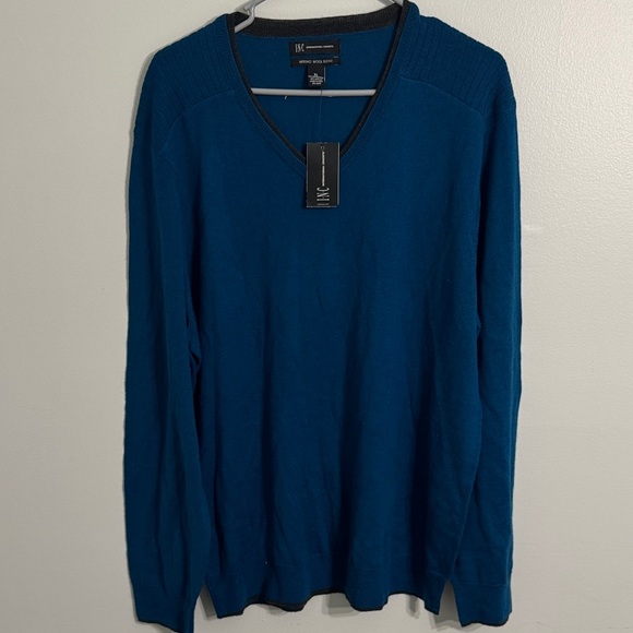Michael Kors Deep Blue V-Neck Sweater - Picture 1 of 2